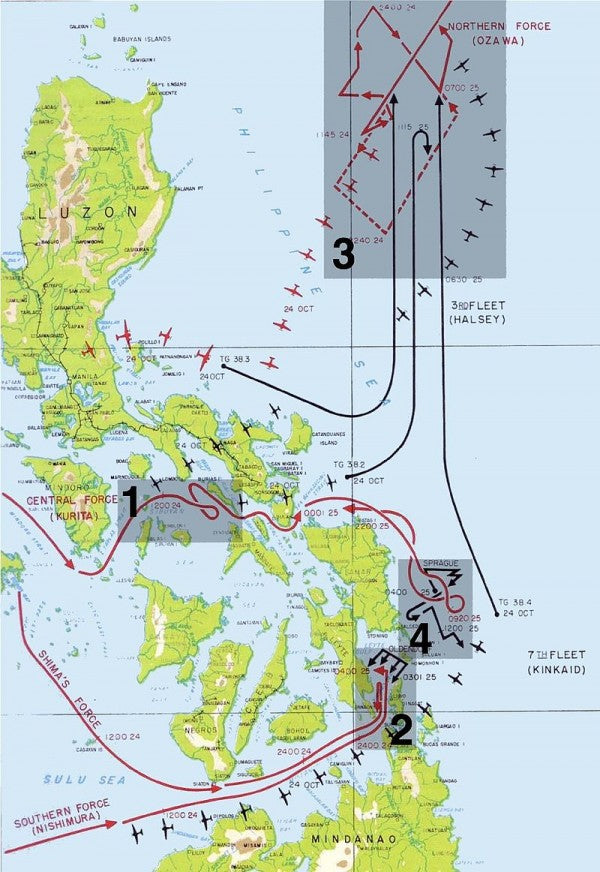 This Day In History The Battle Of Leyte Gulf Begins   Leyte Map Annotated1 E1445619322120 