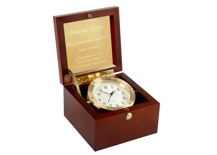 Boardroom Clock in Brass