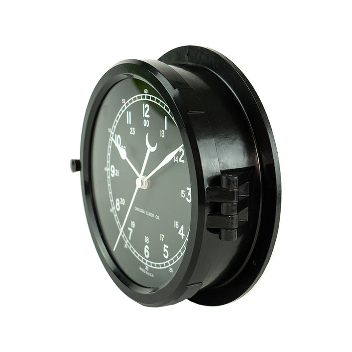 Patriot Deck Clock and Base - 8.5" Black Dial