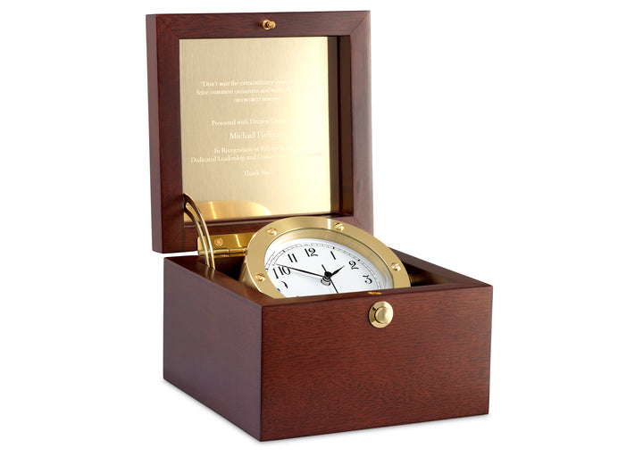 Boardroom Clock in Brass