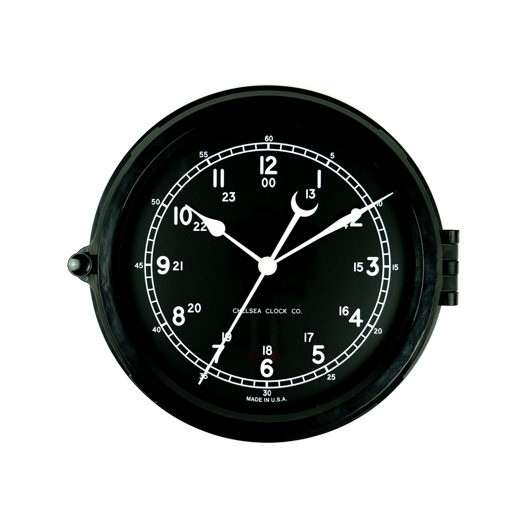 Patriot Deck Clock - 8.5" Black Dial